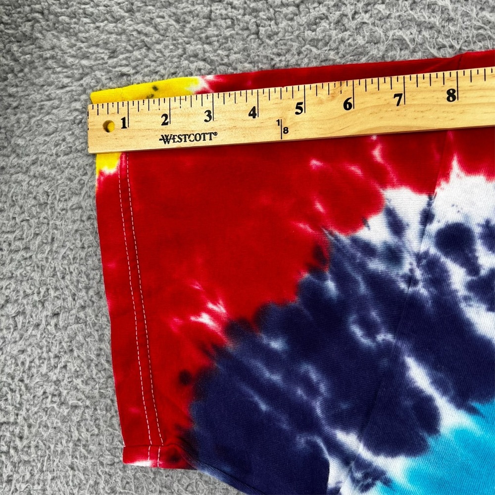 FREEZE Brand Tie Dye T-Shirt Adult Large Multi-Color Spiral Swirl Boho Grunge - Picture 7 of 13